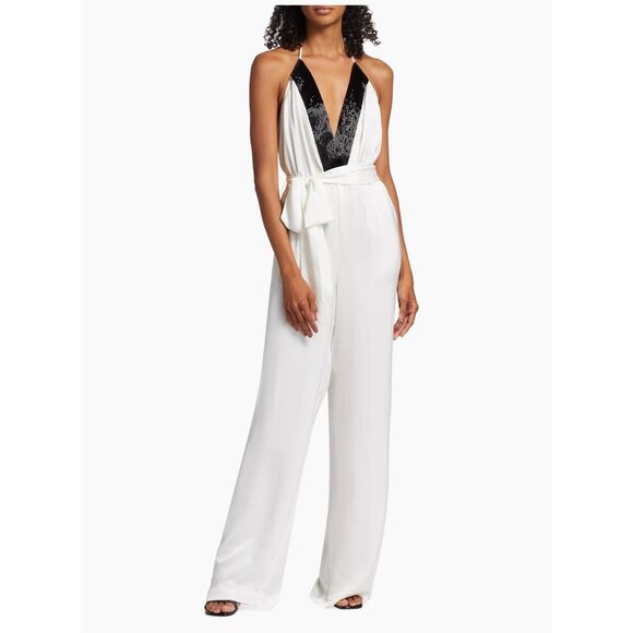 Ramy Brook Kayla Bead-Embellished Sleeveless Jumpsuit - Picture 2 of 11